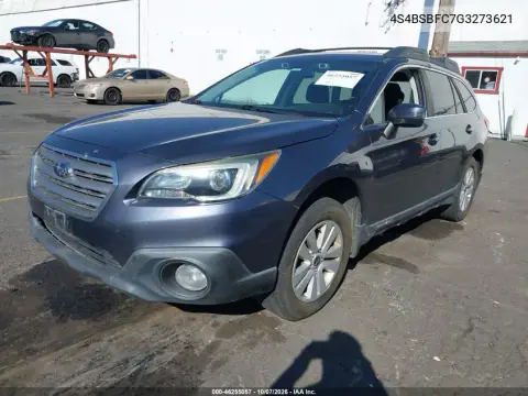 2016 Subaru Outback 2.5I Premium VIN 4S4BSBFC7G3273621 фото 3
