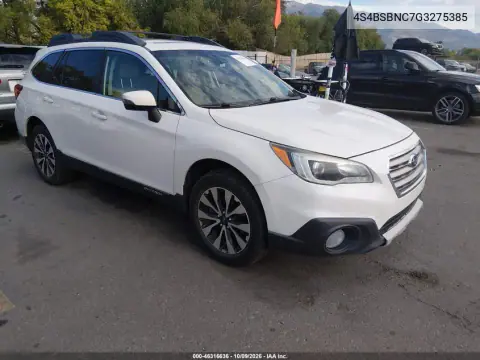 4S4BSBNC7G3275385 — 2016 Subaru Outback, Град, фото до ремонта