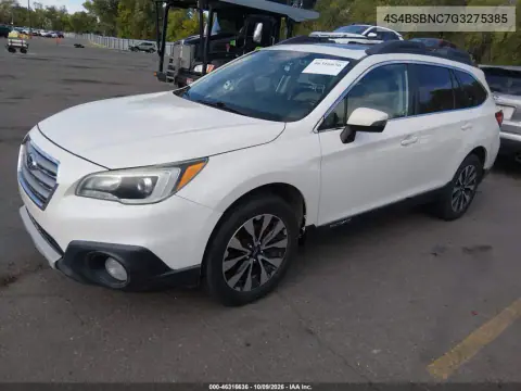 2016 Subaru Outback 2.5I Limited VIN 4S4BSBNC7G3275385 фото 3