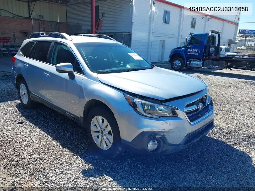 2018 Subaru Outback 2.5I Premium VIN 4S4BSACC2J3313058 фото 2