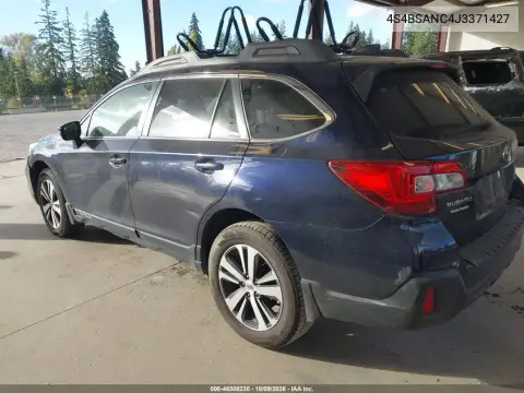 2018 Subaru Outback 2.5I Limited VIN 4S4BSANC4J3371427 фото 4