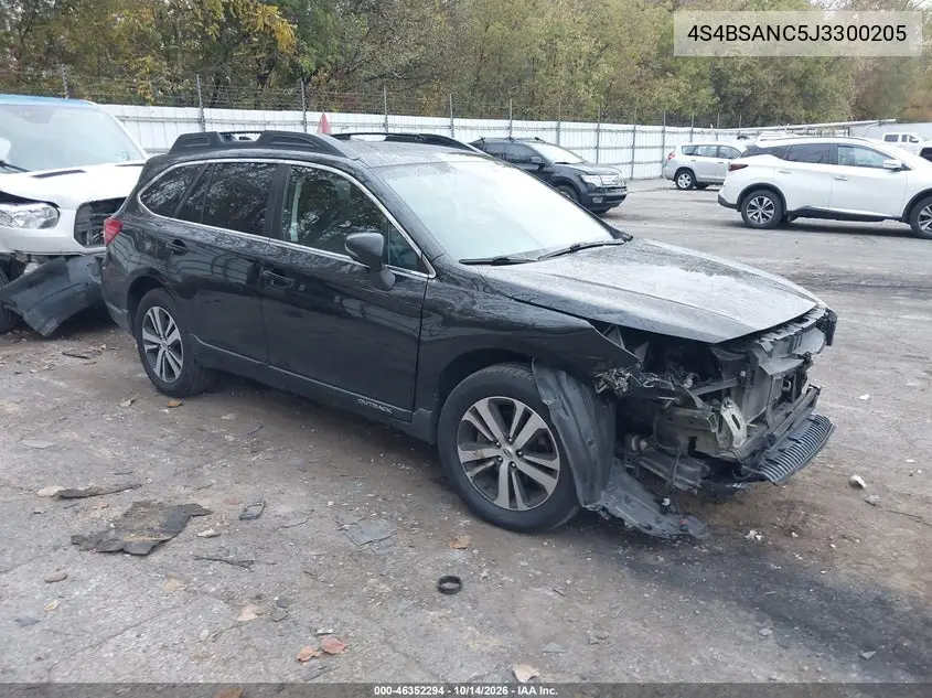 4S4BSANC5J3300205 — 2018 Subaru Outback, фото 2 с аукциона IAAI, Передняя часть