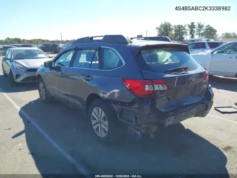 2019 Subaru Outback 2.5I VIN 4S4BSABC2K3338982 фото 3