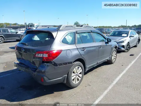 2019 Subaru Outback 2.5I VIN 4S4BSABC2K3338982 фото 4