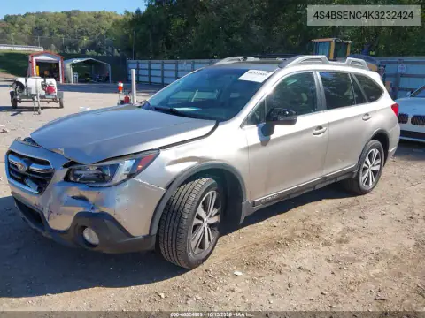 4S4BSENC4K3232424 — 2019 Subaru Outback, фото 3 с аукциона IAAI, Передняя часть