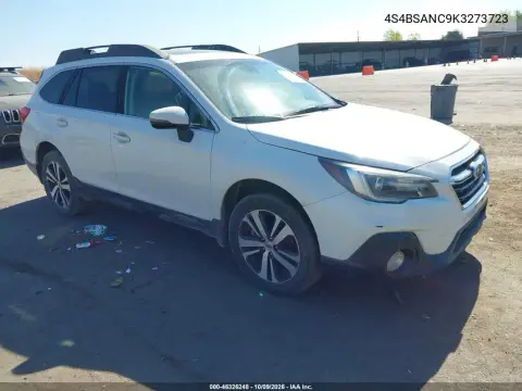 4S4BSANC9K3273723 — 2019 Subaru Outback, Естественный износ, фото до ремонта