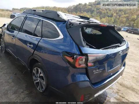 4S4BTGPD8N3197034 — 2022 Subaru Outback, фото 3 с аукциона IAAI, Опрокидывание