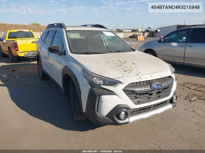2024 Subaru Outback Limited VIN 4S4BTANC4R3215848 фото 1