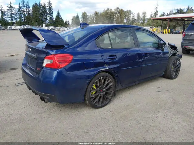 JF1VA2M62J9832004 — 2018 Subaru WRX STI, фото 4 с аукциона IAAI 14.10.2026, Передняя часть справа