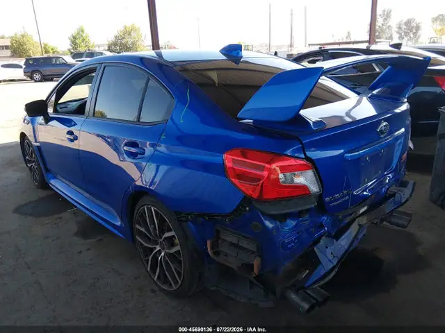 JF1VA2E62L9806326 — 2020 Subaru WRX STI, фото 3 с аукциона IAAI 13.10.2026, Задняя часть