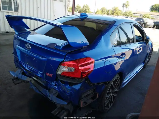 JF1VA2E62L9806326 — 2020 Subaru WRX STI, фото 4 с аукциона IAAI 13.10.2026, Задняя часть