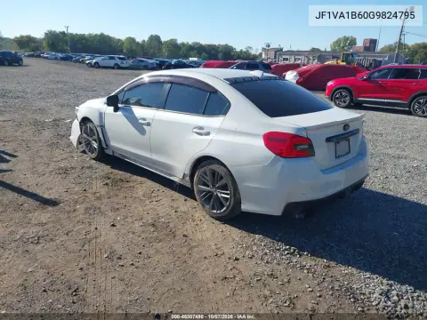 2016 Subaru Wrx VIN JF1VA1B60G9824795 фото 3