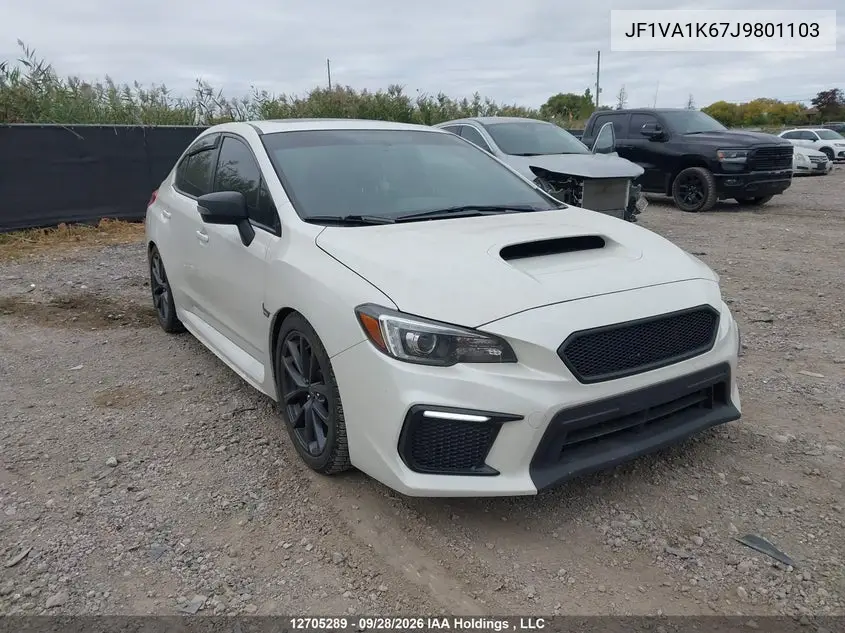 2018 Subaru Wrx Sport-Tech VIN JF1VA1K67J9801103 фото 2