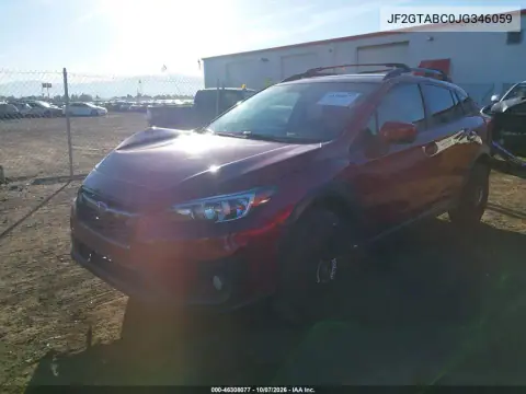 2018 Subaru Crosstrek 2.0I Premium VIN JF2GTABC0JG346059 фото 3