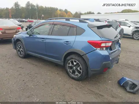 JF2GTACC8JH278327 — 2018 Subaru XV, фото 4 с аукциона IAAI, Передняя часть