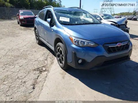 2021 Subaru Crosstrek Premium VIN JF2GTAPC1MH317161 фото 2
