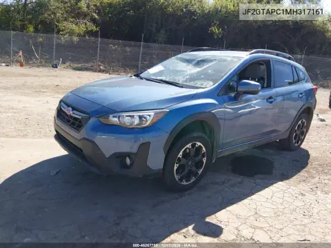 2021 Subaru Crosstrek Premium VIN JF2GTAPC1MH317161 фото 3