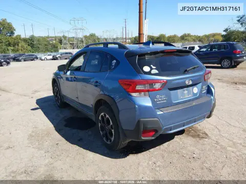 2021 Subaru Crosstrek Premium VIN JF2GTAPC1MH317161 фото 4