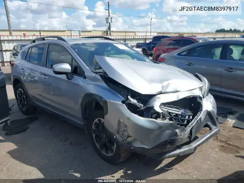 JF2GTAEC8M8397917 — 2021 Subaru XV, Передняя часть, фото до ремонта