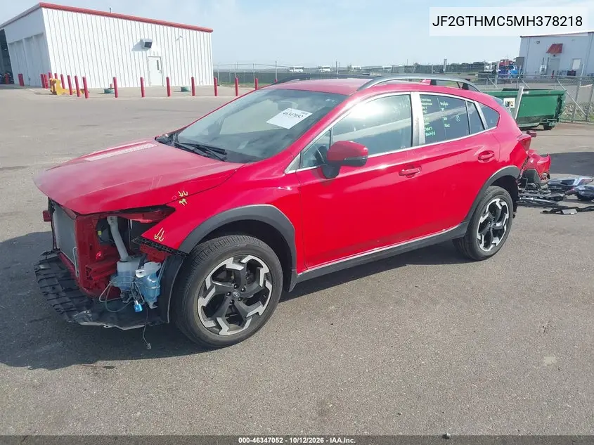 2021 Subaru Crosstrek Limited VIN JF2GTHMC5MH378218 фото 3