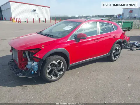 JF2GTHMC5MH378218 — 2021 Subaru XV, Передняя часть, фото до ремонта