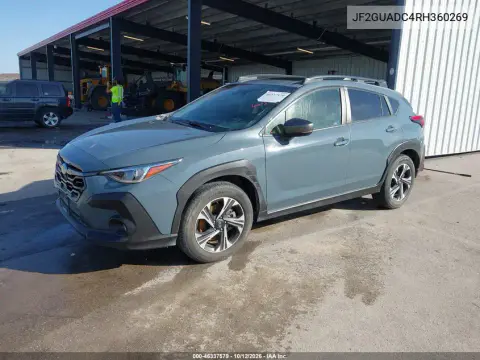 2024 Subaru Crosstrek Premium VIN JF2GUADC4RH360269 фото 2