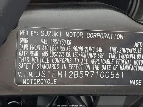 2024 Suzuki Dl800de Rc/rca VIN JS1EM12B5R7100561 фото 10