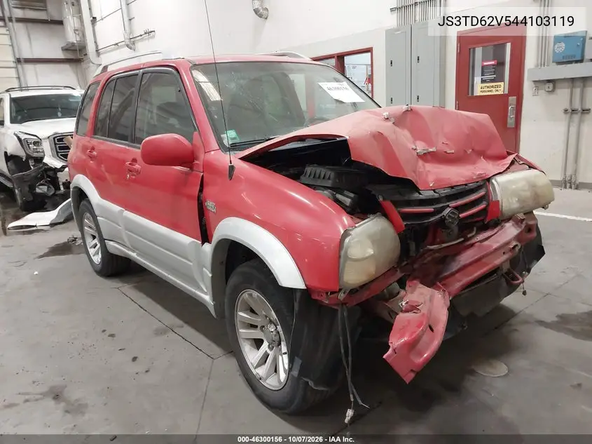 2004 Suzuki Grand Vitara Ex/Lx VIN JS3TD62V544103119 фото 2