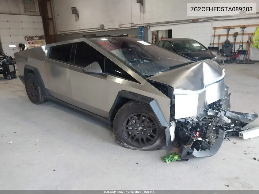 7G2CEHED5TA089203 Tesla Cybertruck 2026 — повреждение Передняя часть, фото до ремонта