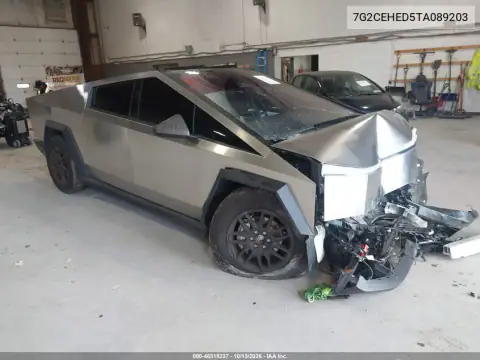 7G2CEHED5TA089203 — 2026 Tesla Cybertruck, Передняя часть, фото до ремонта