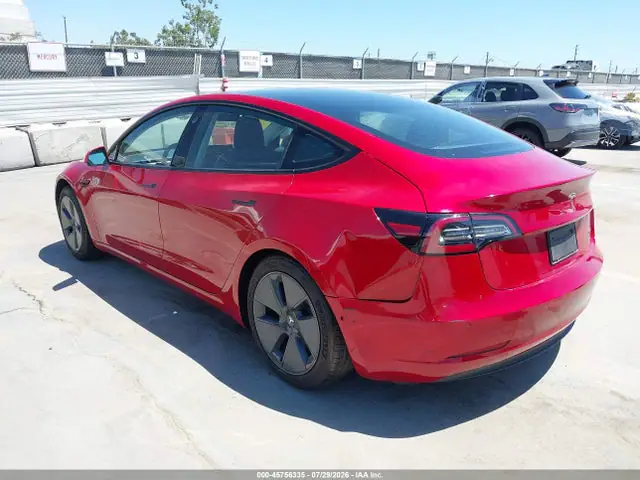 5YJ3E1EB1MF877103 — 2021 Tesla Model 3 Long Range Dual Motor ALL-Wheel Drive, фото 3 с аукциона IAAI 14.10.2026, Задняя часть