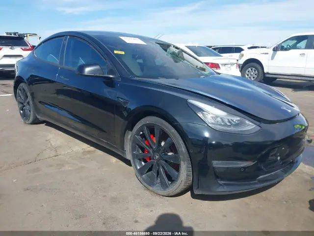 5YJ3E1EB6KF422034 — 2019 Tesla Model 3 Long Range/Performance, Передняя часть (Front End), фото до ремонта