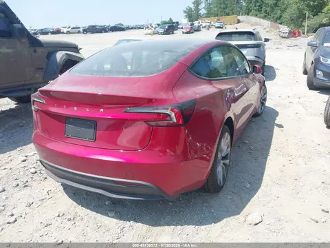 2025 Tesla Model 3 Long Range Rear-wheel Drive/standard Rear-wheel Drive VIN 5YJ3E1EA6SF918510 фото 4
