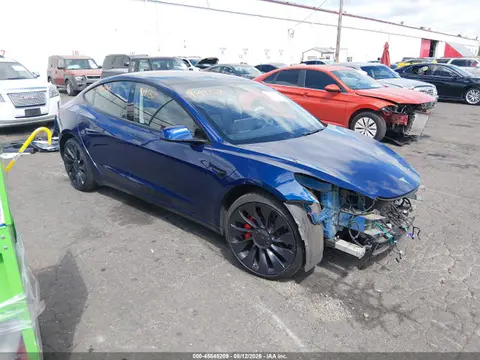 5YJ3E1EC6MF914137 — 2021 Tesla Model 3 Performance Dual Motor ALL-Wheel Drive, Передняя часть (Front End), фото до ремонта