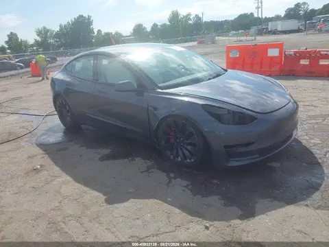 5YJ3E1EC7PF421006 — 2023 Tesla Model 3 Performance Dual Motor ALL-Wheel Drive, Передняя часть справа (Right Front), фото до ремонта