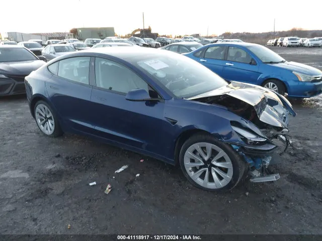 2022 Tesla Model 3 Rear-wheel Drive VIN 5YJ3E1EA3NF189631 фото 1