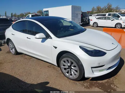 5YJ3E1EA2NF357419 — 2022 Tesla Model 3 Rear-Wheel Drive, Задняя часть слева (Left Rear), фото до ремонта