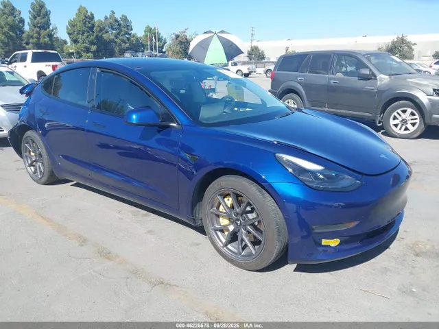 2022 Tesla Model 3 Rear-wheel Drive VIN 5YJ3E1EA4NF164611 фото 1