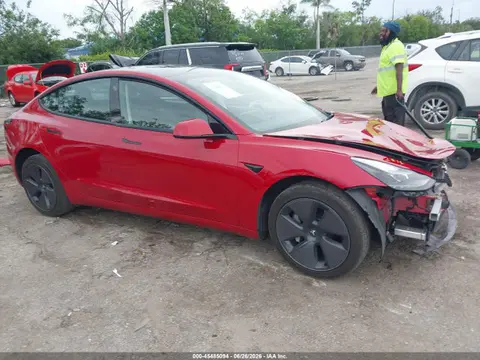 5YJ3E1EA6PF625861 — 2023 Tesla Model 3 Rear-Wheel Drive, Передняя часть (Front End), фото до ремонта