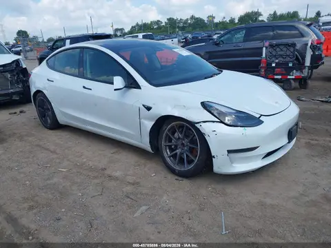 5YJ3E1EA8PF576694 — 2023 Tesla Model 3 Rear-Wheel Drive, Передняя часть справа (Right Front), фото до ремонта