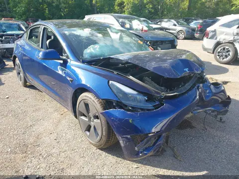 5YJ3E1EA1PF587729 — 2023 Tesla Model 3 Rear-Wheel Drive, Передняя часть (Front End), фото до ремонта