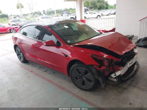 5YJ3E1EA5PF587409 — 2023 Tesla Model 3 Rear-Wheel Drive, Передняя часть (Front End), фото до ремонта