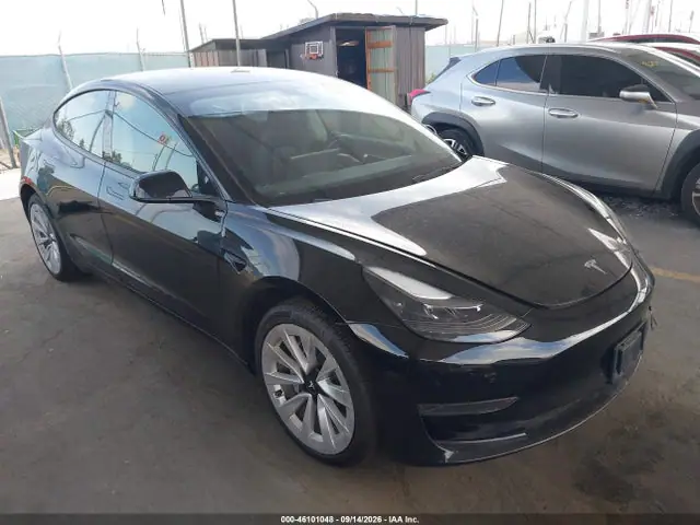 5YJ3E1EA8PF464350 — 2023 Tesla Model 3 Rear-Wheel Drive, Задняя часть (Rear), фото до ремонта