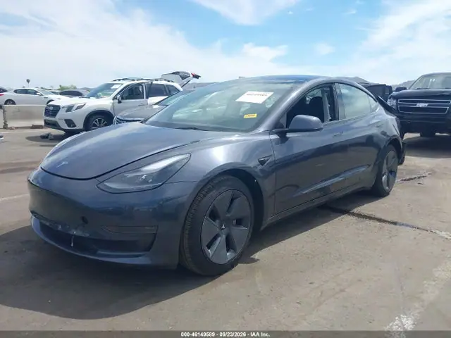 5YJ3E1EA0PF711666 — 2023 Tesla Model 3 Rear-Wheel Drive, фото 2 с аукциона IAAI 13.10.2026, Задняя часть