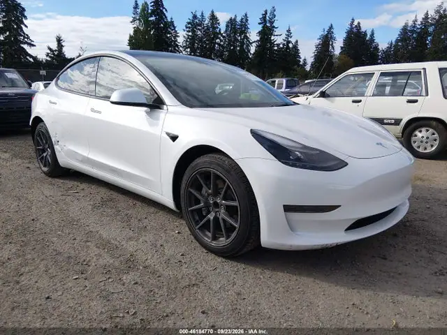 5YJ3E1EA1PF580201 — 2023 Tesla Model 3 Rear-Wheel Drive, Задняя часть справа (Right Rear), фото до ремонта