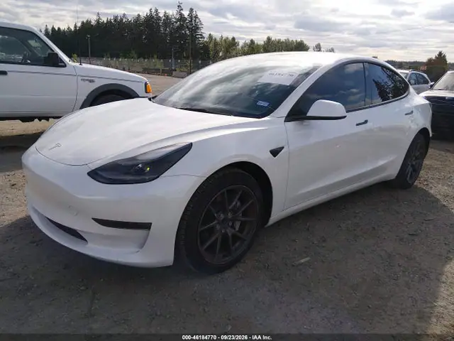 5YJ3E1EA1PF580201 — 2023 Tesla Model 3 Rear-Wheel Drive, фото 2 с аукциона IAAI 30.09.2026, Задняя часть справа