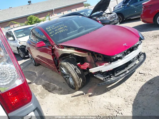 2024 Tesla Model 3 Rwd VIN LRW3E7FA4RC093556 фото 1
