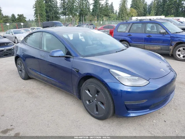 2021 Tesla Model 3 Standard Range Plus Rear-wheel Drive VIN 5YJ3E1EA1MF091616 фото 1
