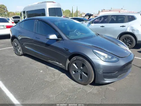 5YJ3E1EA1MF083547 — 2021 Tesla Model 3 Standard Range Plus Rear-Wheel Drive, Задняя часть слева (Left Rear), фото до ремонта