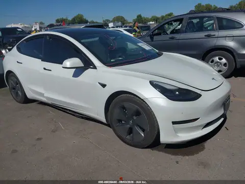5YJ3E1EA5MF938718 — 2021 Tesla Model 3 Standard Range Plus Rear-Wheel Drive, Левый бок (Left Side), фото до ремонта